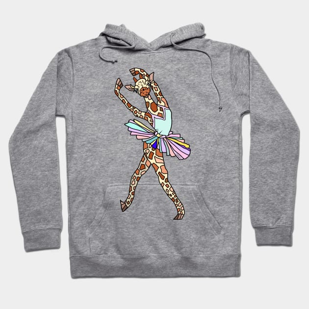 Giraffe Ballerina Tutu Hoodie by notsniwart